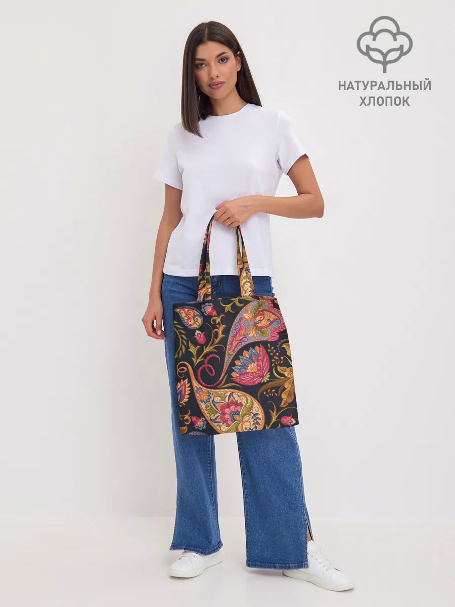 Шоппер база / РОСПИСЬ ЦВЕТАМИ