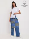 Шоппер база / Denim Patchwork