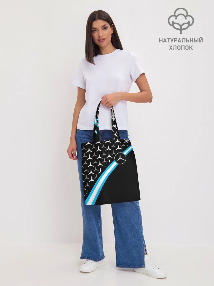 Шоппер база / MERCEDES / УЗОР / ЛИНИЯ АКВА