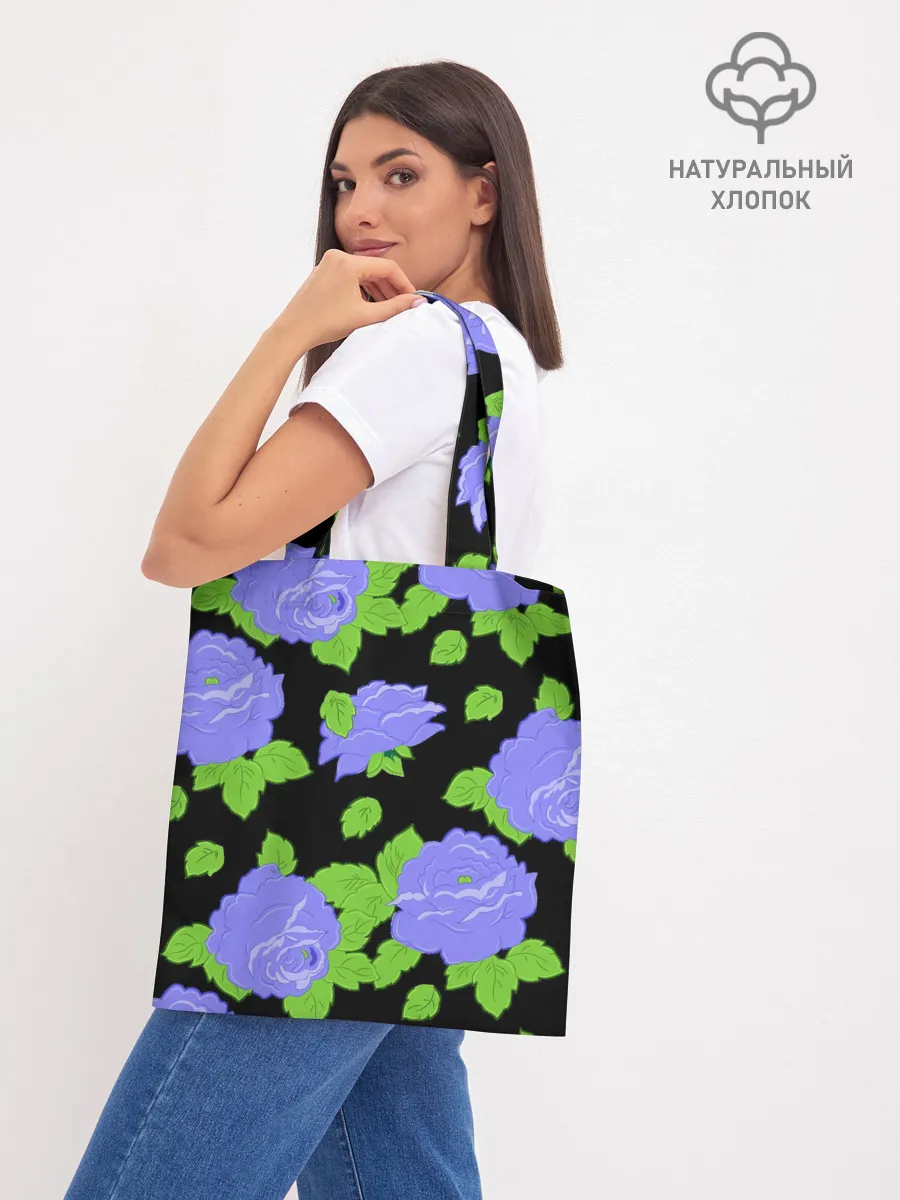 Шоппер база / Синие розы