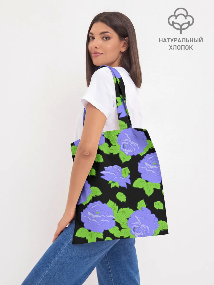 Шоппер база / Синие розы