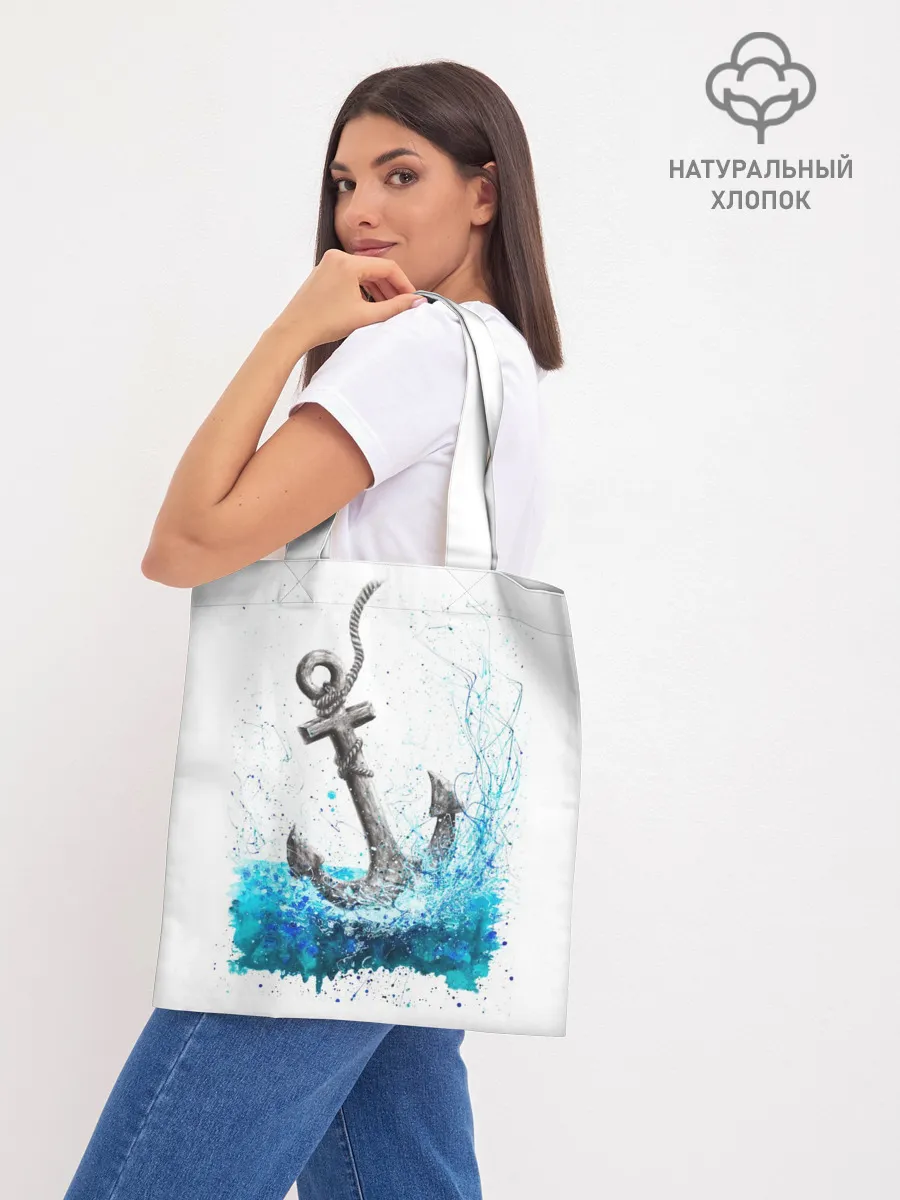 Шоппер база / Якорь На Холсте