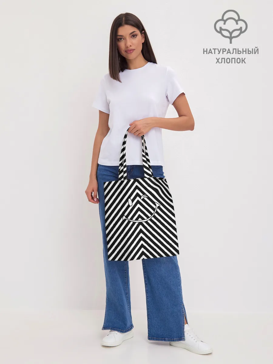 Шоппер база / Ulybaka BlackWhite