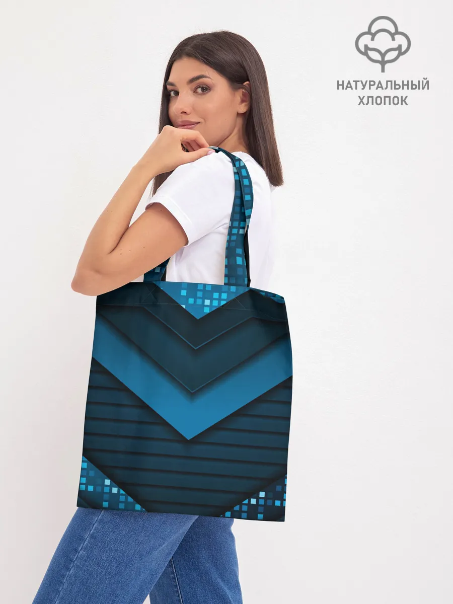 Шоппер база / 3D luxury blue abstract