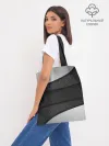 Шоппер база / 3D luxury style silver black
