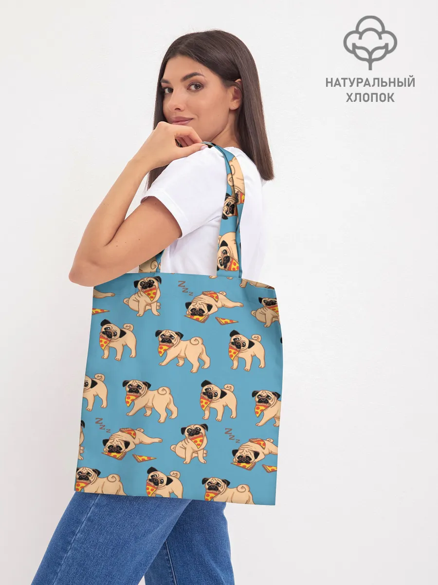 Шоппер база / Мопсы с пиццей