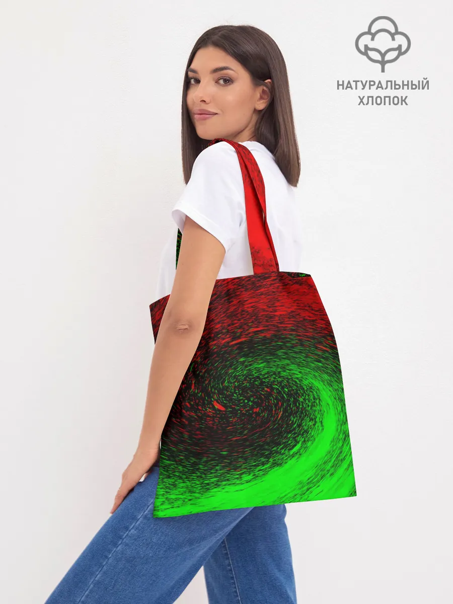 Шоппер база / КРАСНАЯ И ЗЕЛЕНАЯ КРАСКА