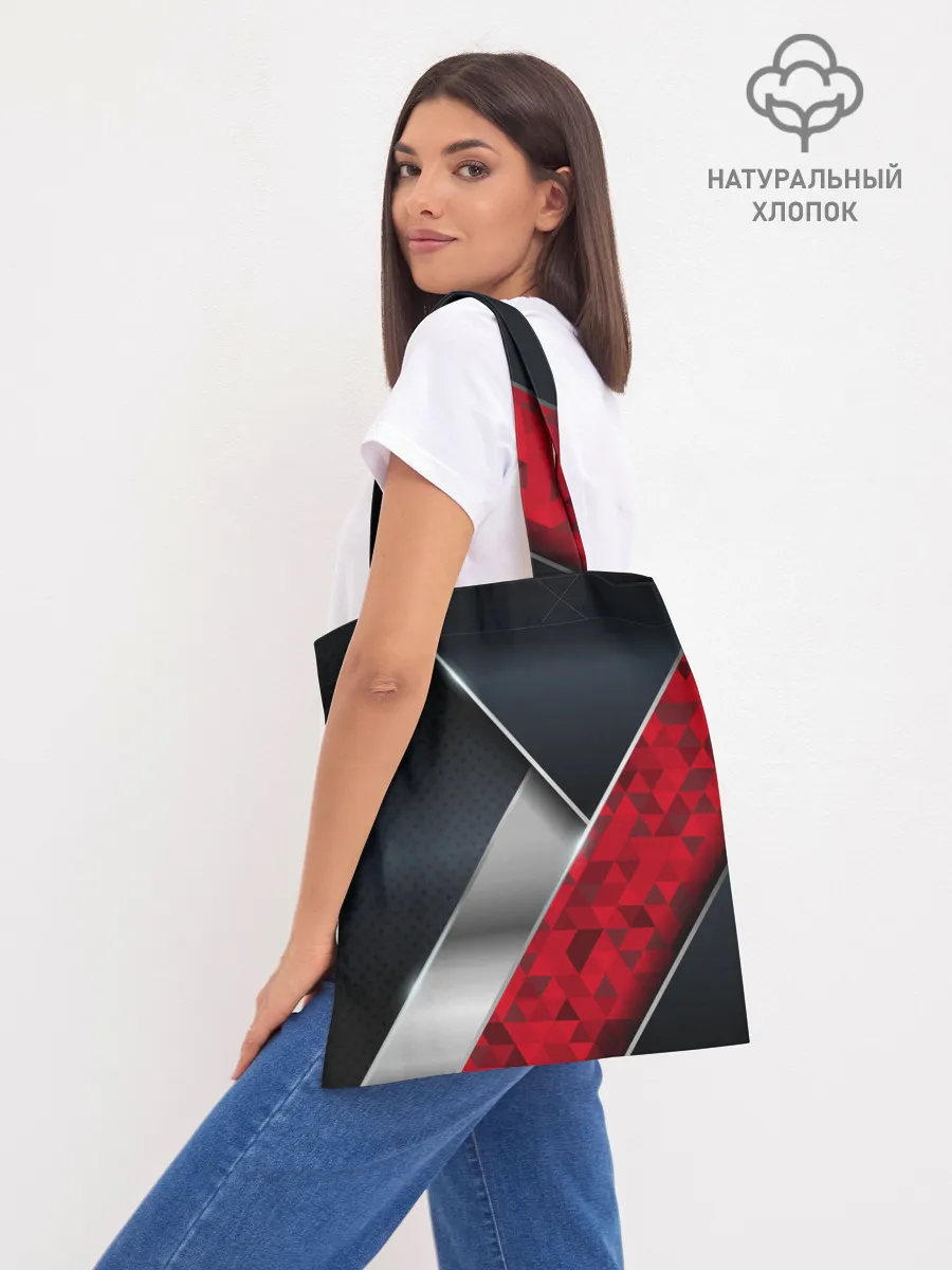 Шоппер база / 3D BLACK AND RED METAL