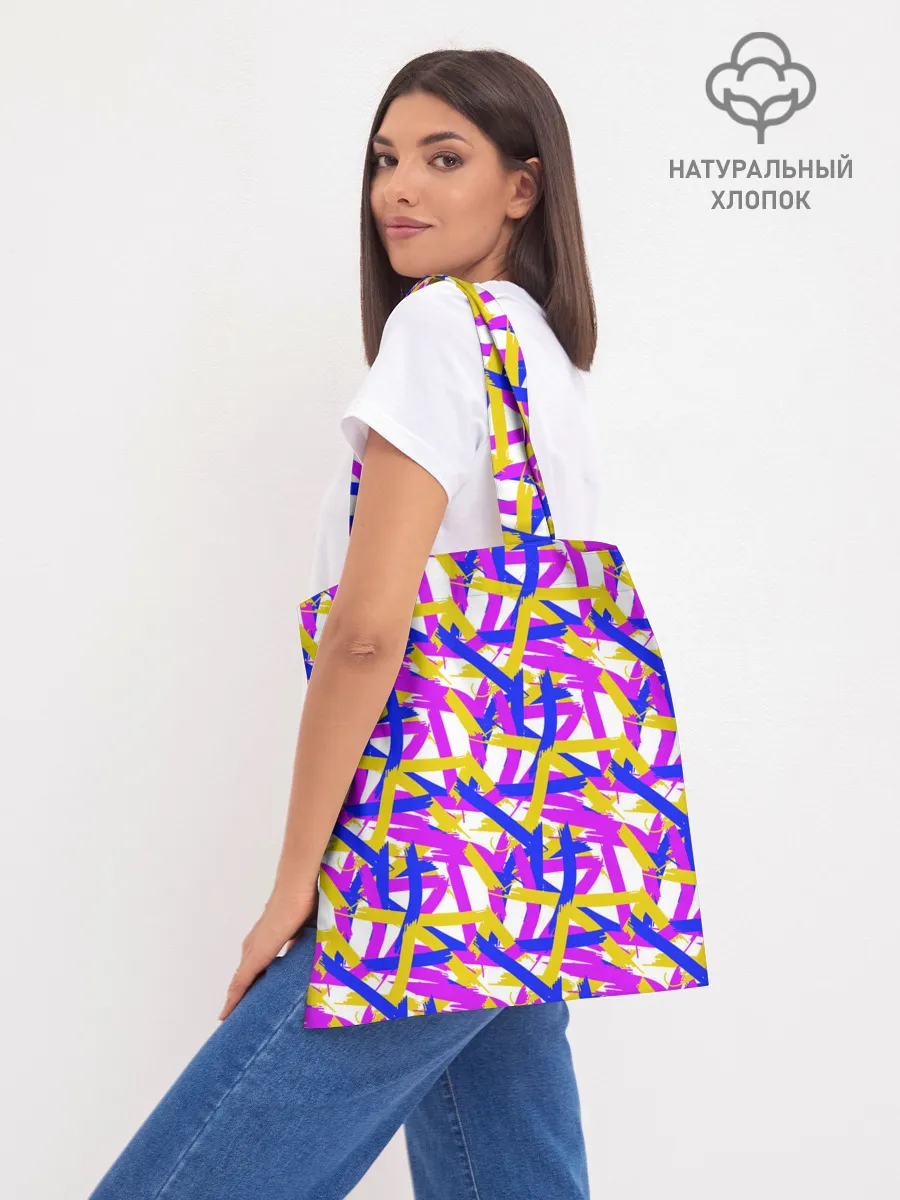 Шоппер база / абстракция из ярких полос