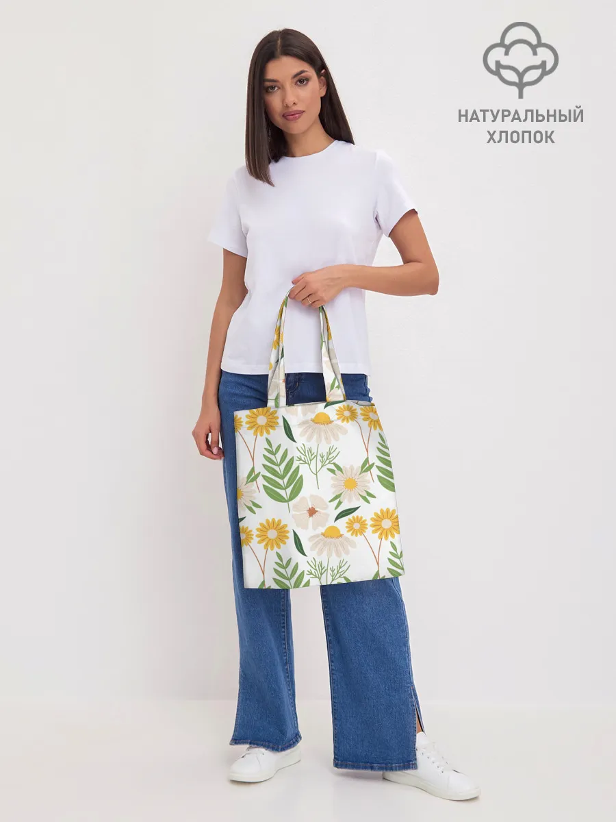 Шоппер база / Цветы и листья