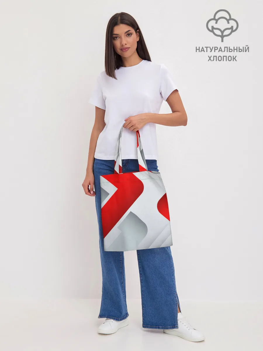 Шоппер база / 3D SPORT STYLE RED / WHITE