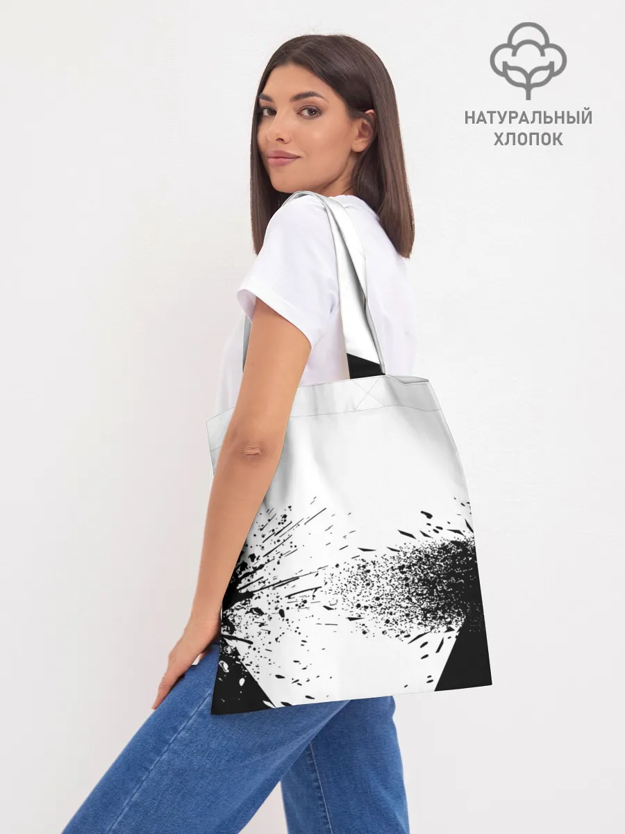 Шоппер база / Чёрный клевер с иероглифами