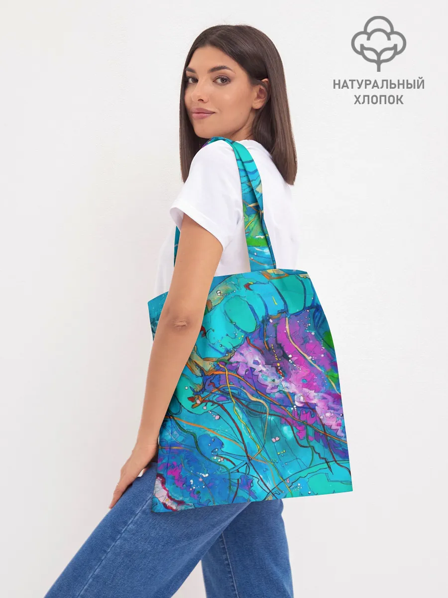 Шоппер база / Красочная медуза