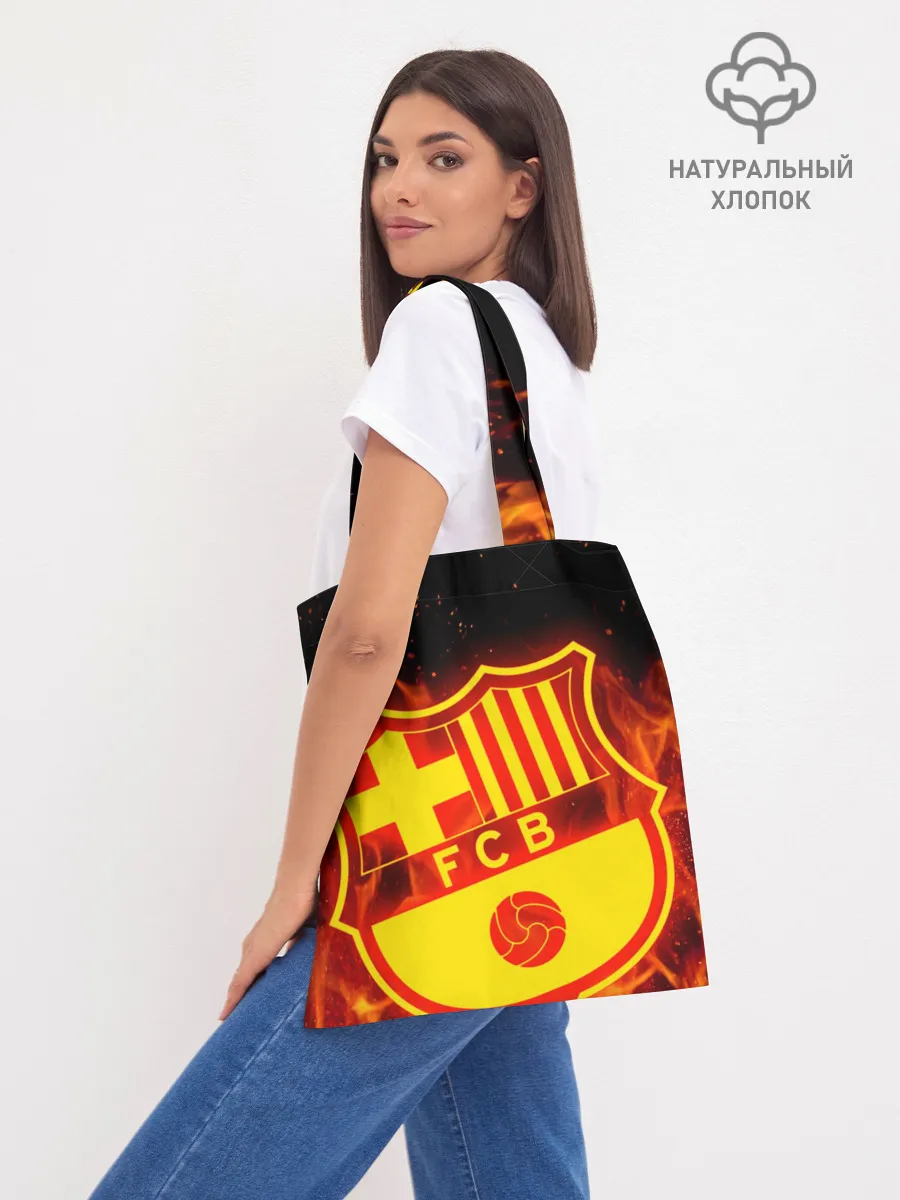 Шоппер база / FC BARCELONA / FIRE / ОГОНЬ