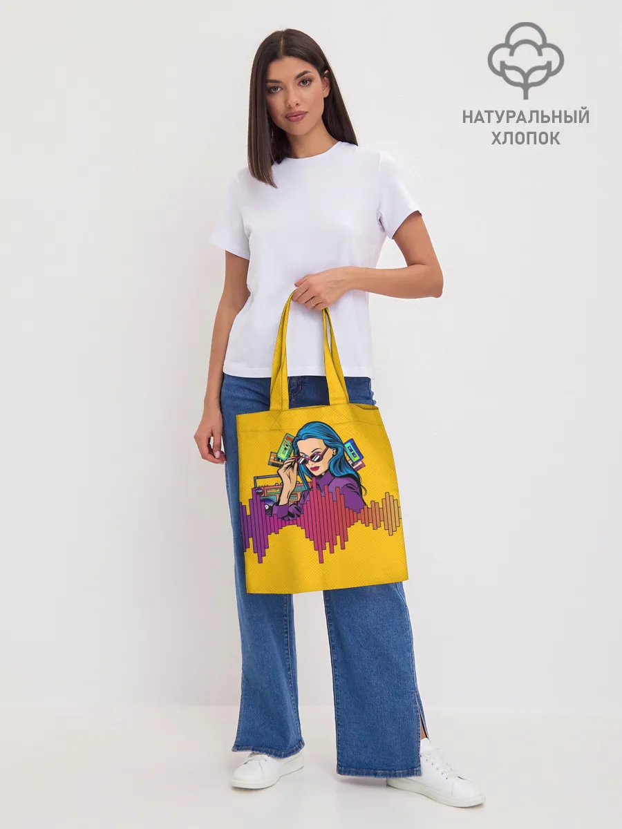 Шоппер база / Ретро. Девушка 90-х Арт.