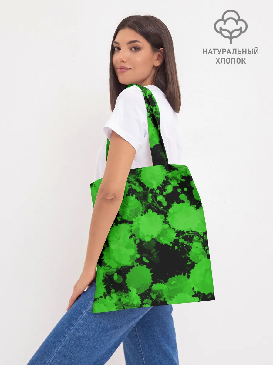 Шоппер база / Зеленые Кляксы