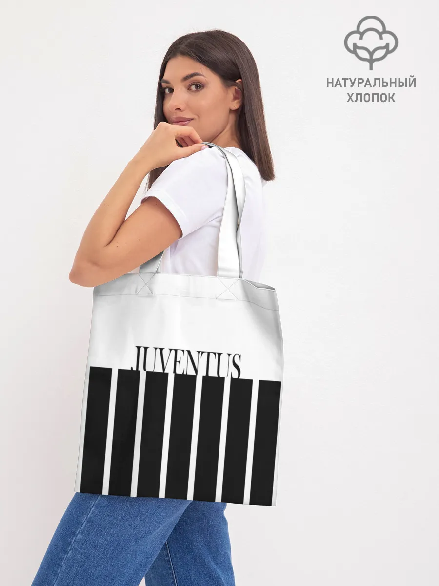 Шоппер база / Juventus | Tee Black and White