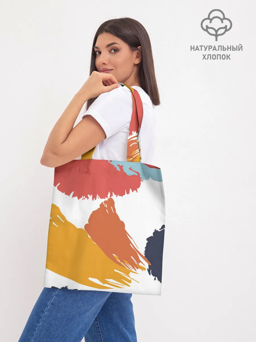 Шоппер база / Цветные пятна, мазки кистью