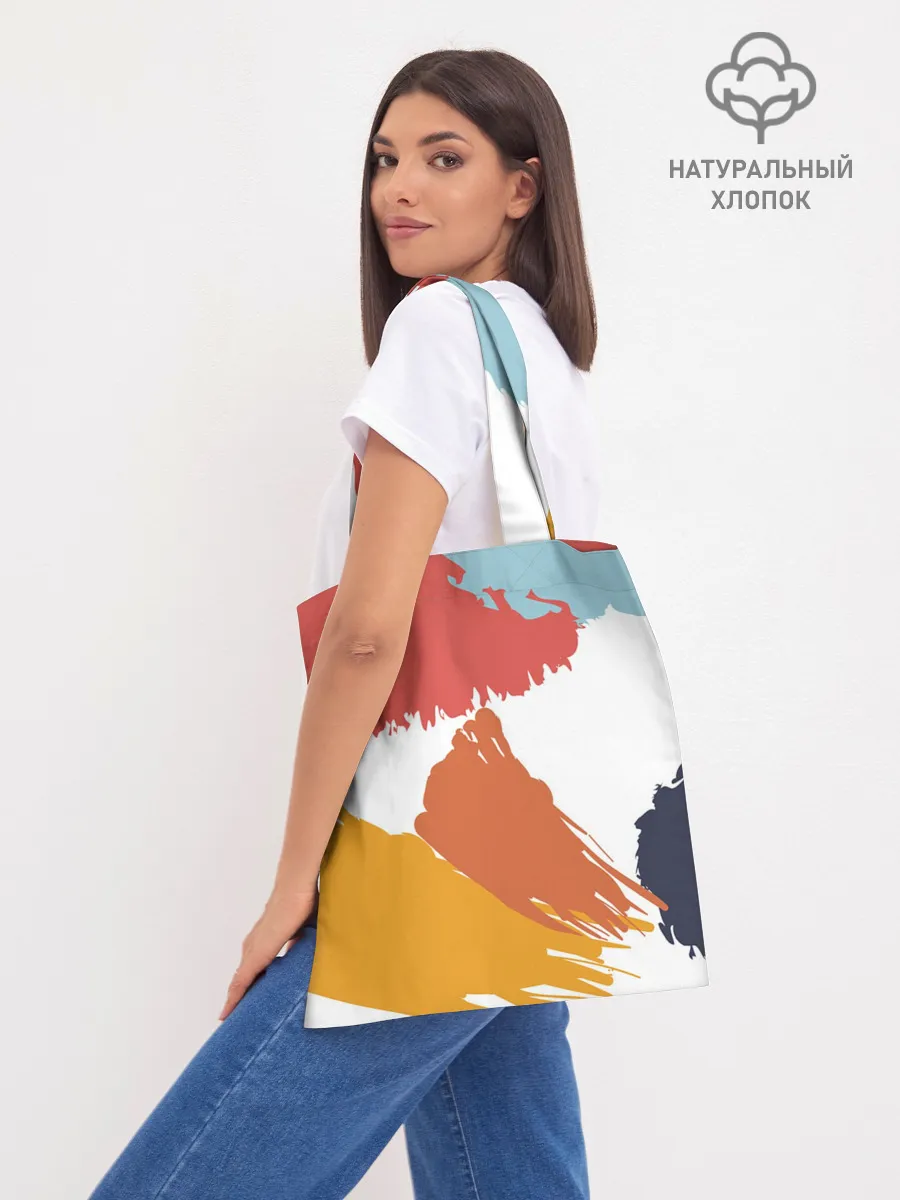 Шоппер база / Цветные пятна, мазки кистью