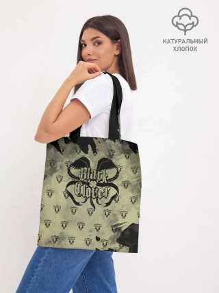 Шоппер база / Чёрный клевер Черные быки