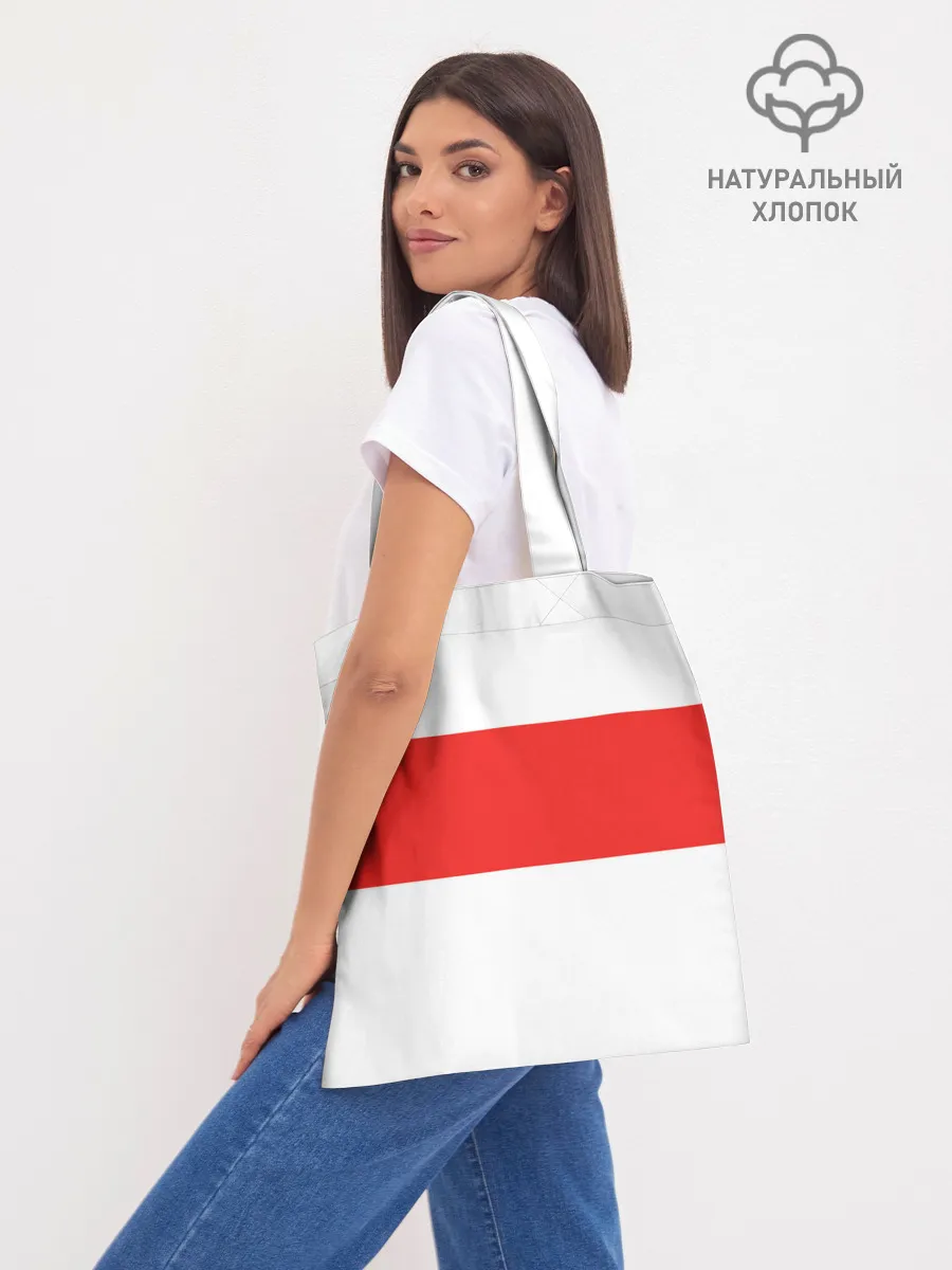 Шоппер база / Чёрный клевер Аста красная полоса