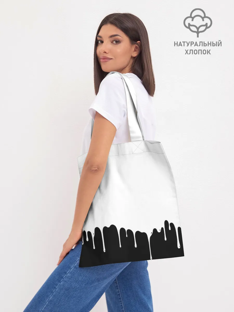 Шоппер база / Черный Аста белая краска