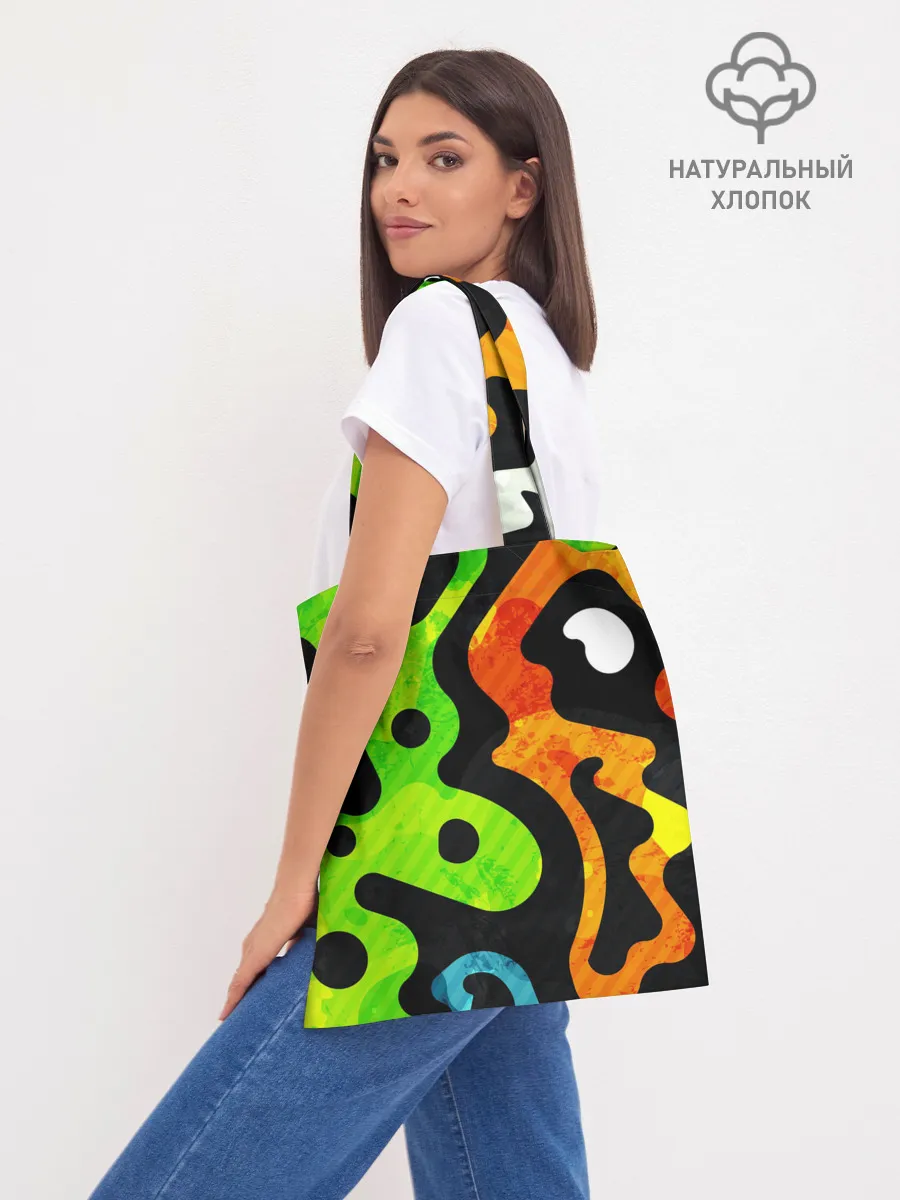 Шоппер база / Разноцветные Кляксы Фигуры