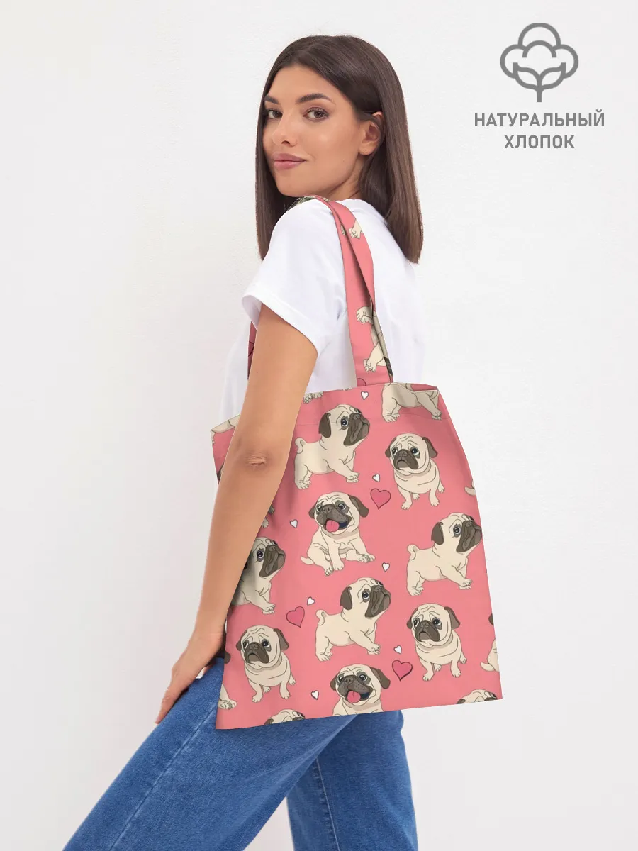 Шоппер база / Мопсики и Сердечки