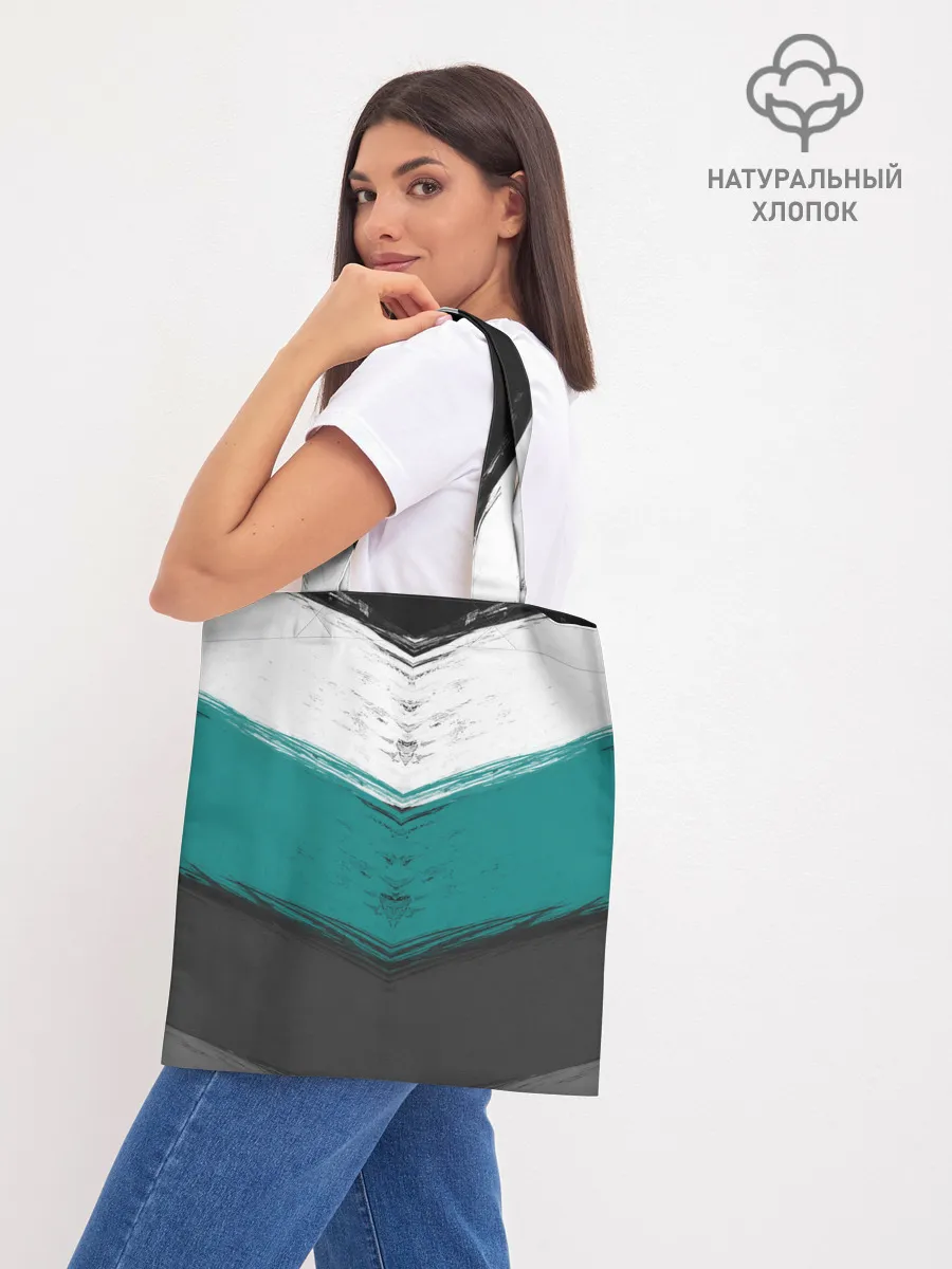 Шоппер база / Полосатый абстрактный принт