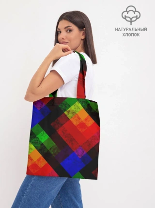 Шоппер база / Яркий геометрический узор