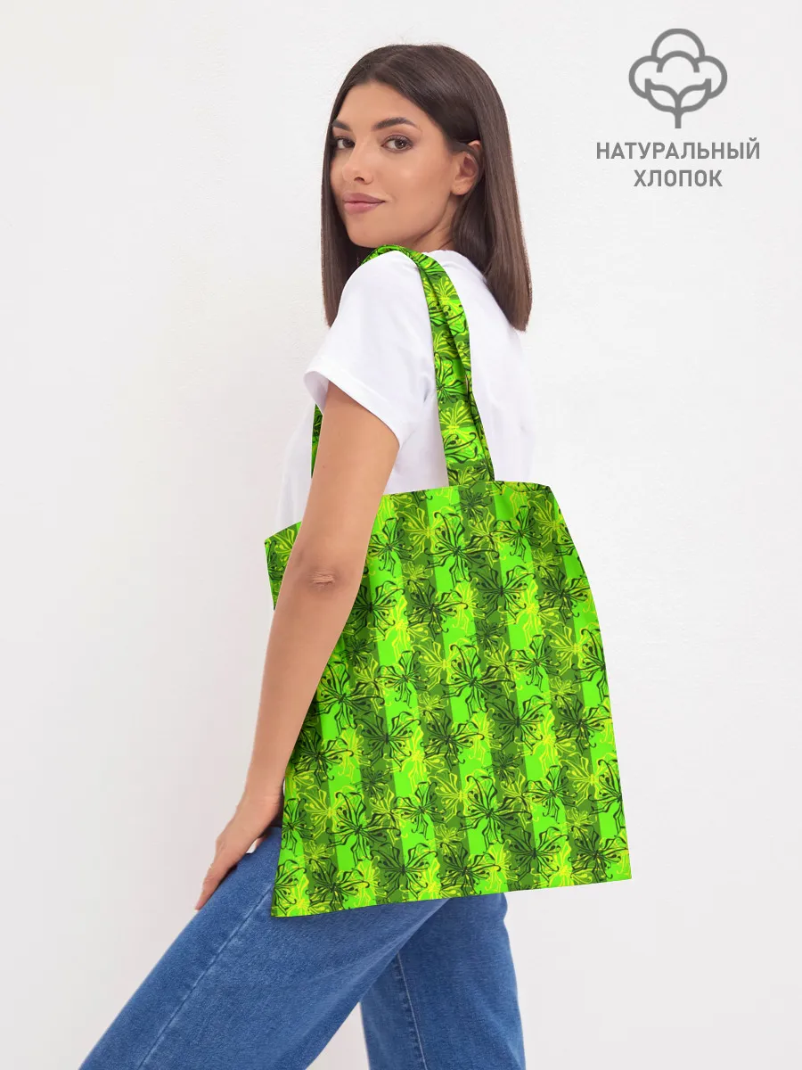 Шоппер база / Неоновый полосатый узор