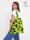 Шоппер база / Гранжевый яркий зеленый