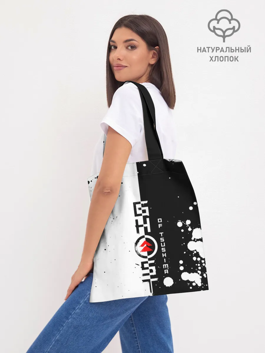 Шоппер база / Самурай | ЧБ | Лого