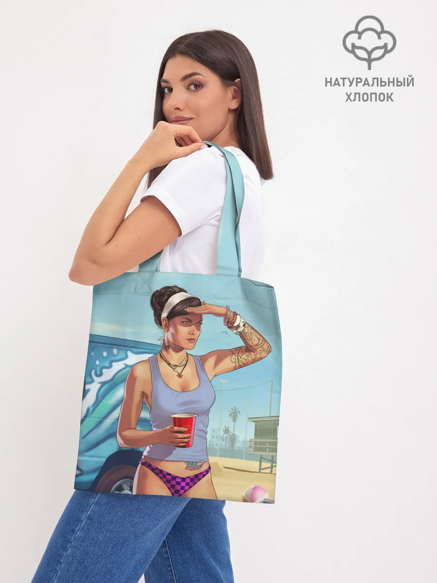 Шоппер база / girl with coffee