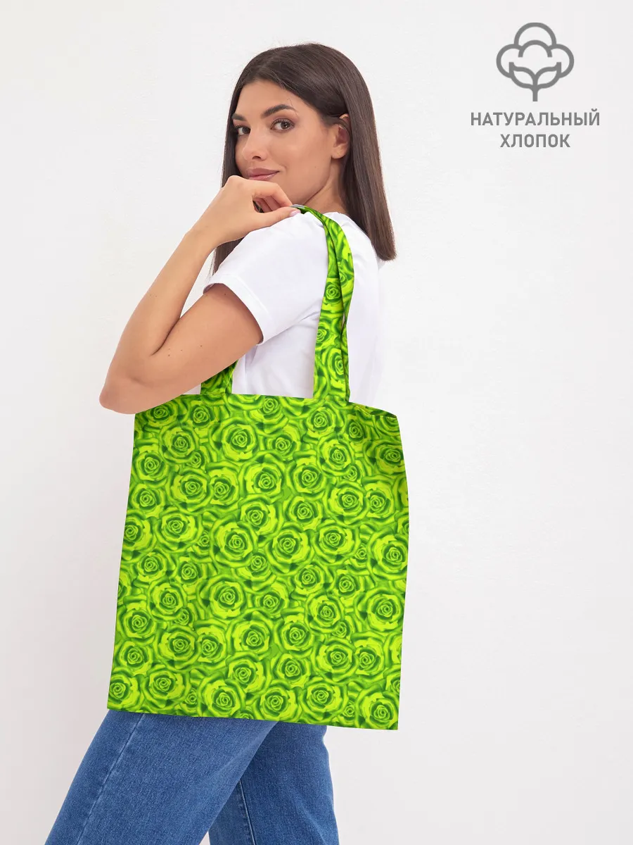 Шоппер база / Неоновый цветочный узор