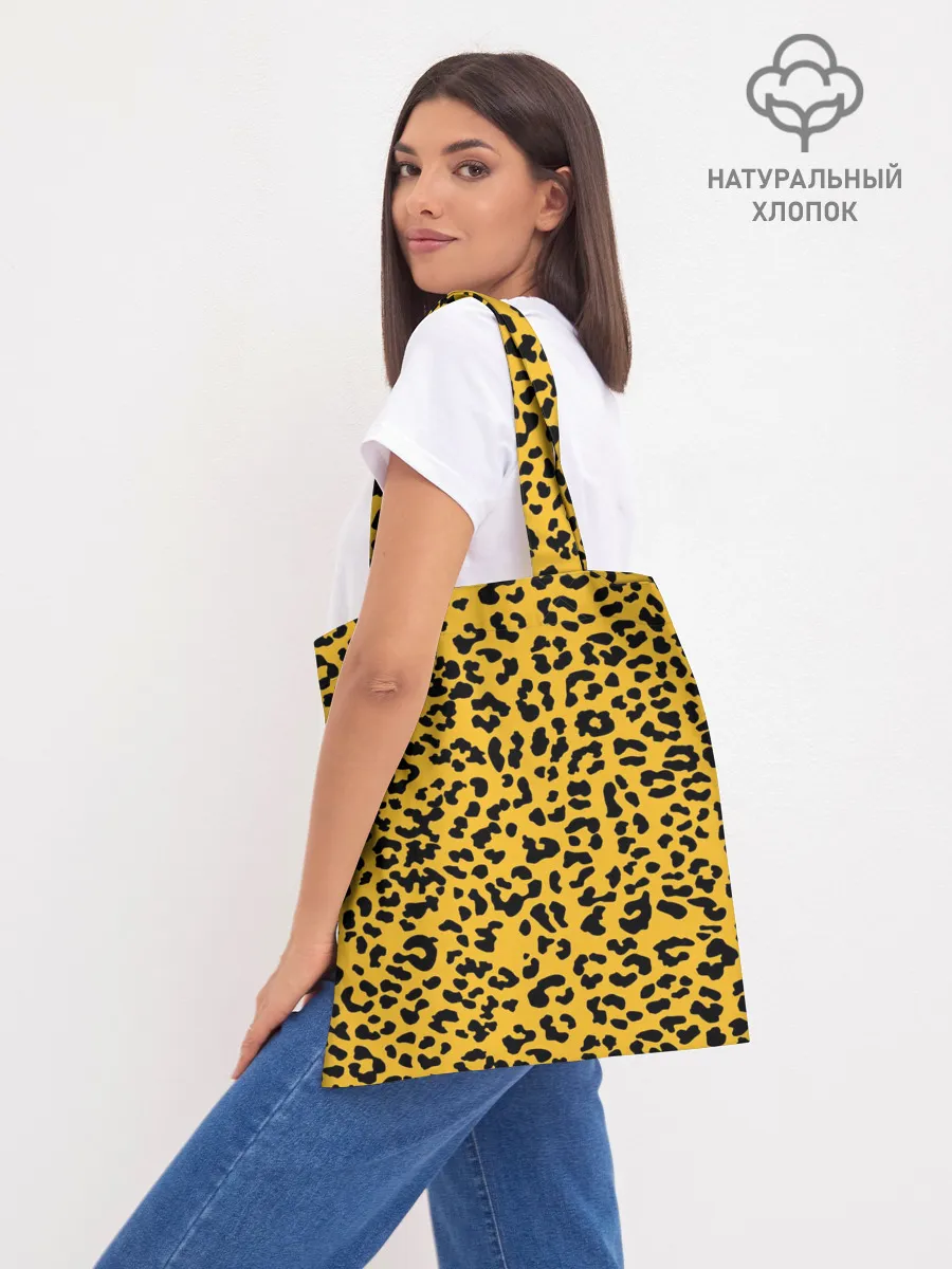 Шоппер база / Леопард желтый