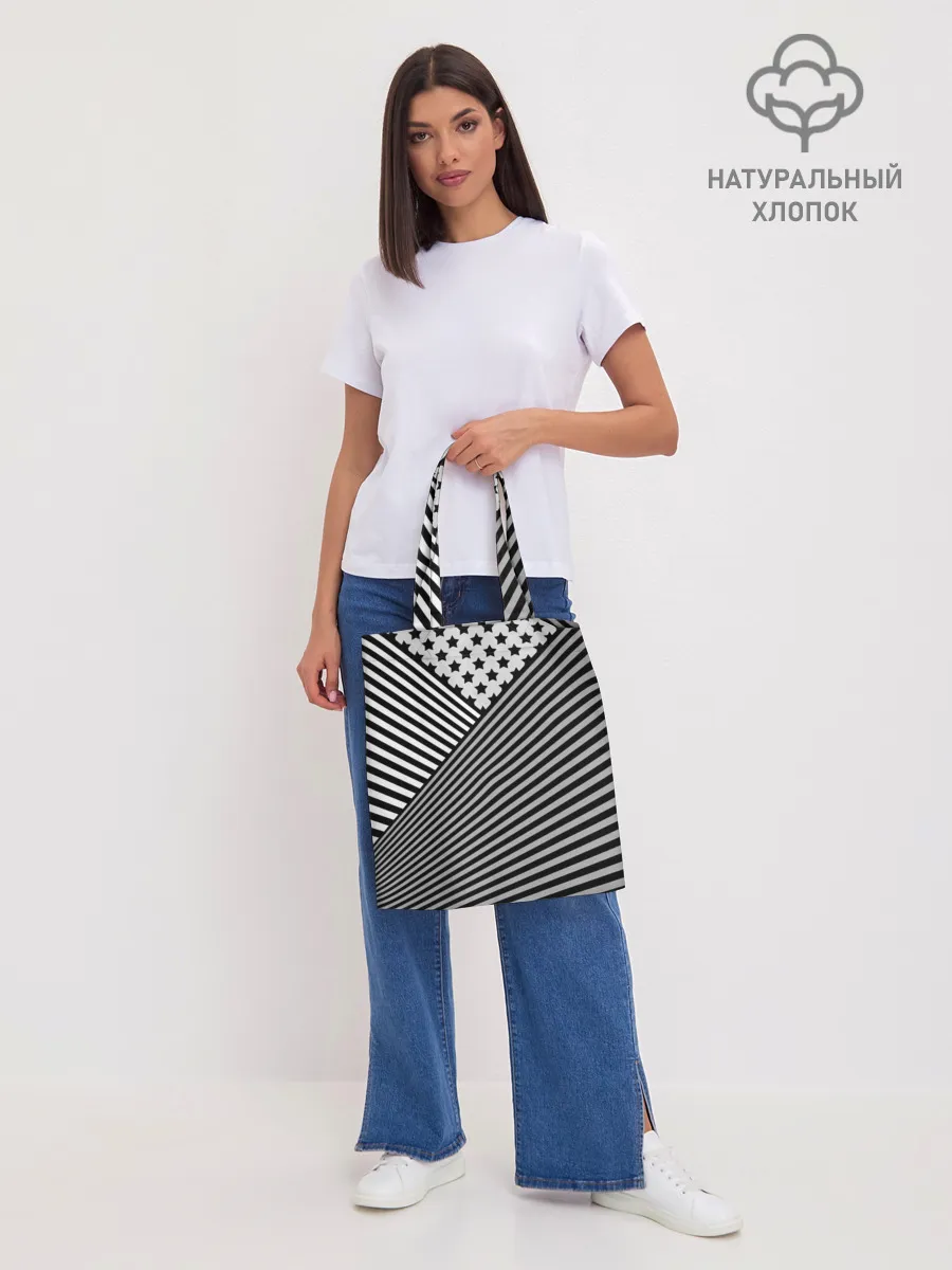 Шоппер база / Полосатый комбинированный узор