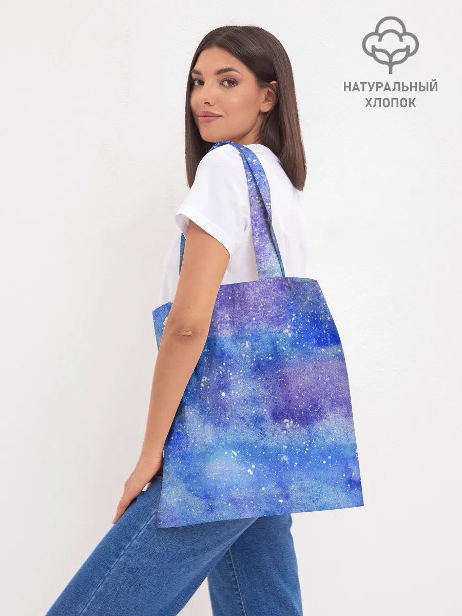 Шоппер база / Акварельные разводы и брызги красок