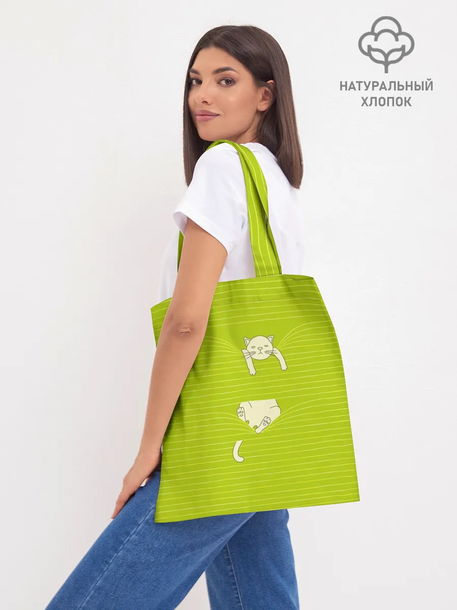 Шоппер база / Котик запутался в нитках