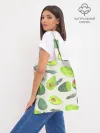 Шоппер база / Авокадо - фруктовый паттерн