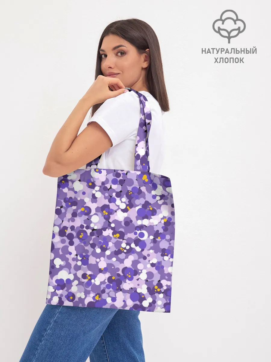 Шоппер база / Анютины глазки узор
