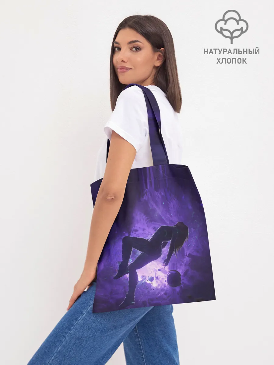 Шоппер база / Space X Girl in zero gravity