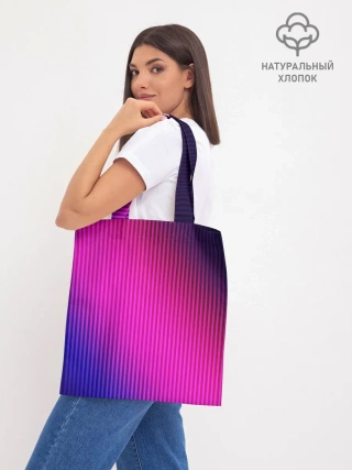 Шоппер база / Фиолетово-малиновый градиент