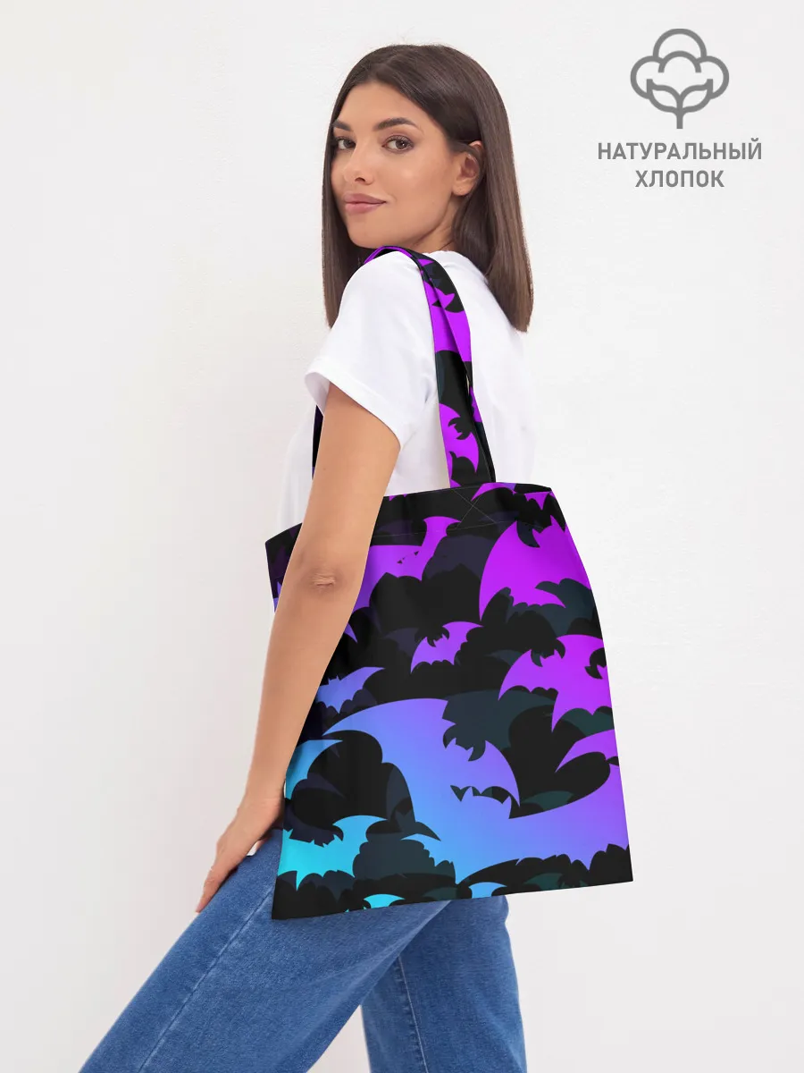 Шоппер база / ЛЕТУЧИЕ МЫШИ ХЕЛЛОУИН НЕОН / HALLOWEEN NEON