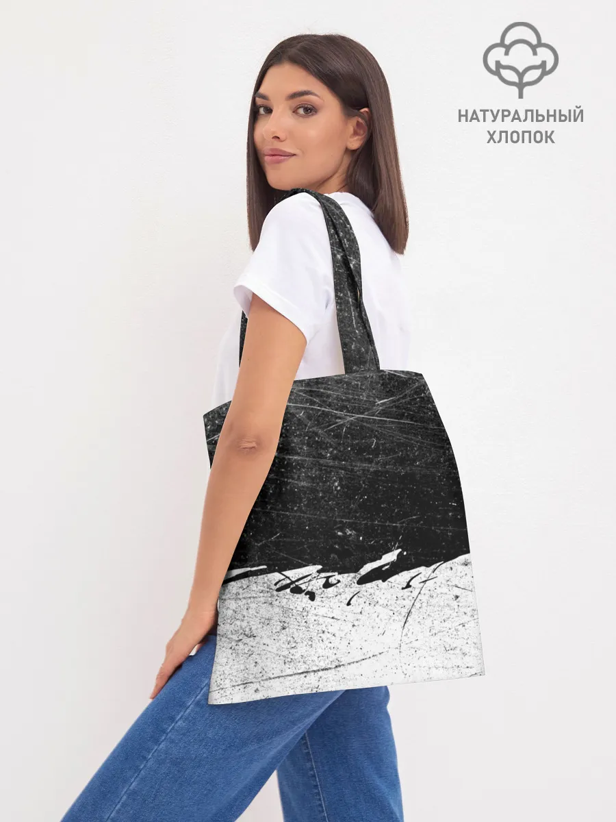 Шоппер база / Линкин Парк Лого Рок ЧБ | Linkin Park Rock