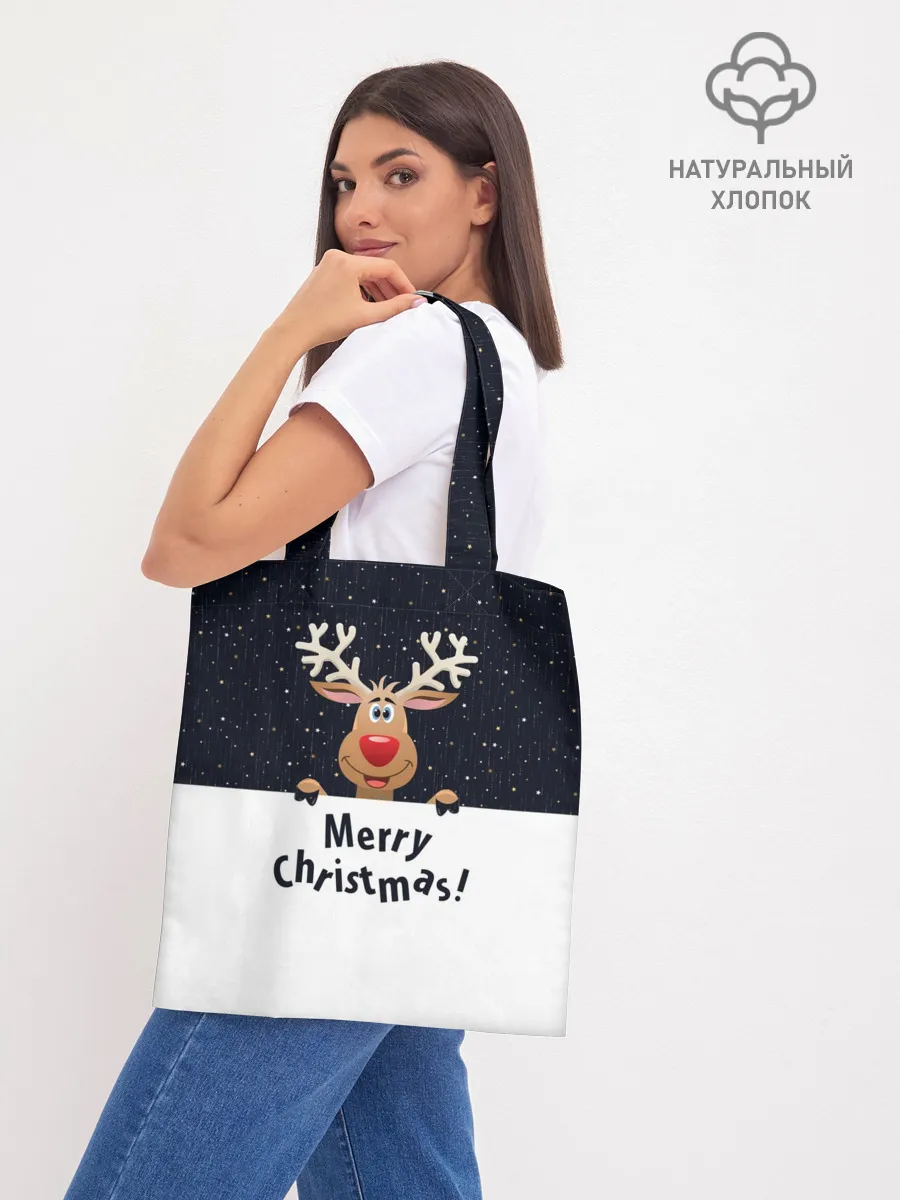 Шоппер база / Новогодний Оленёнок Рудольф