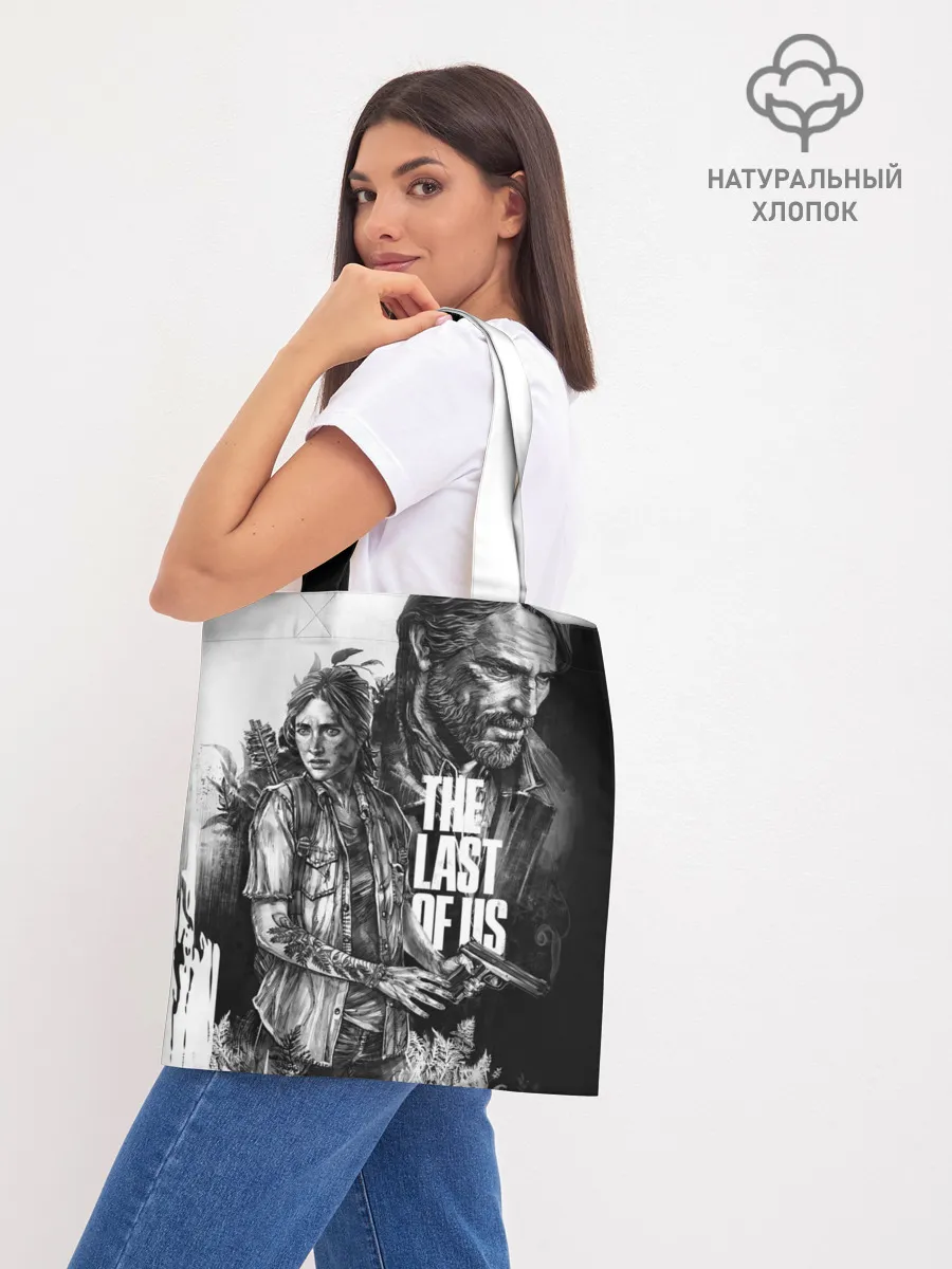 Шоппер база / THE LAST OF US ЧЁРНО БЕЛЫЙ