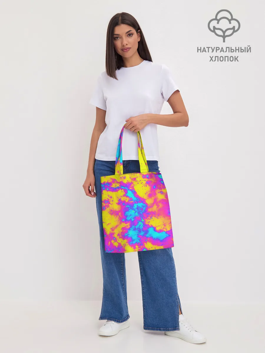 Шоппер база / Яркая абстракция космических красок