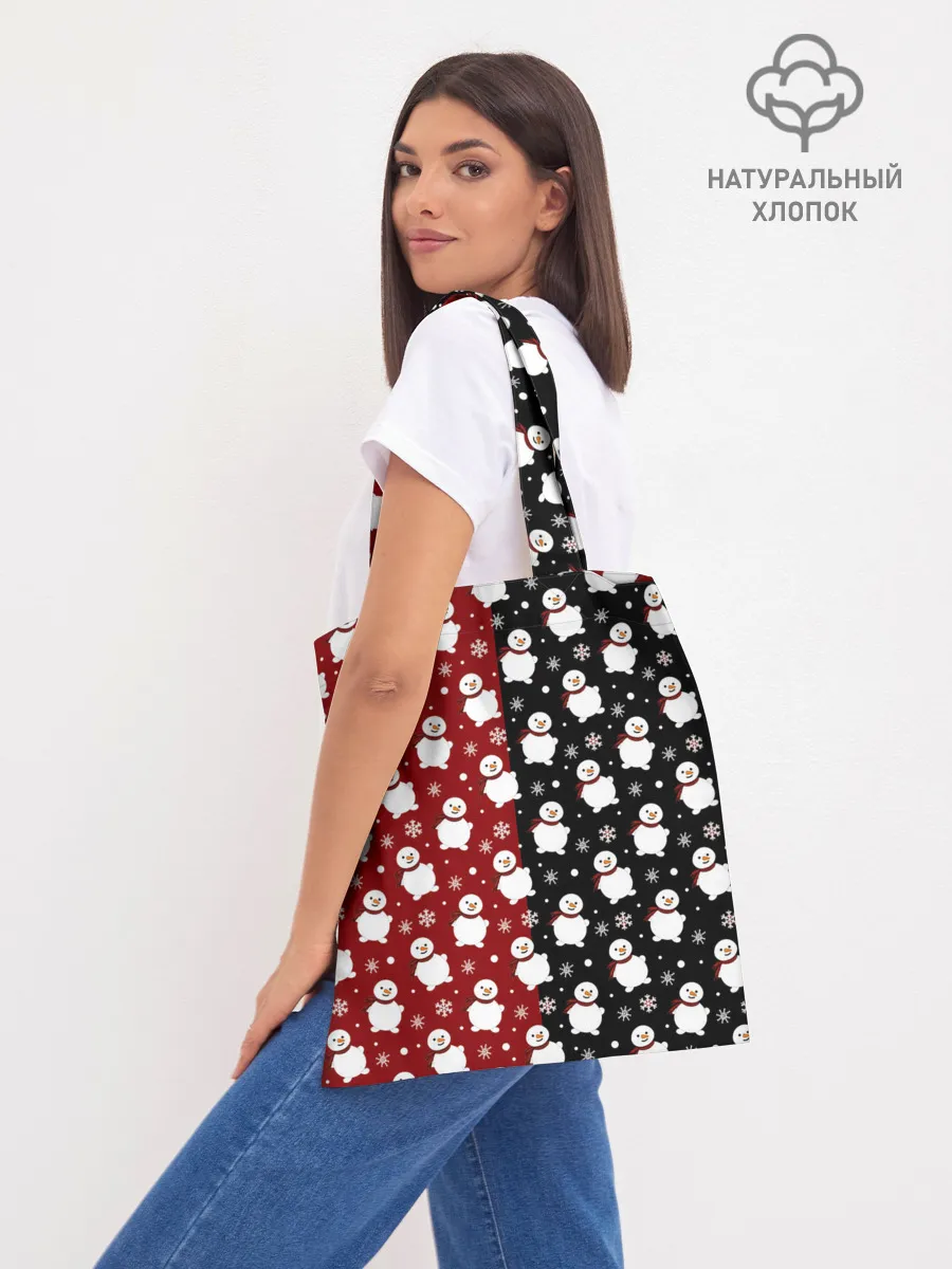 Шоппер база / Снеговики, снежинки и снег