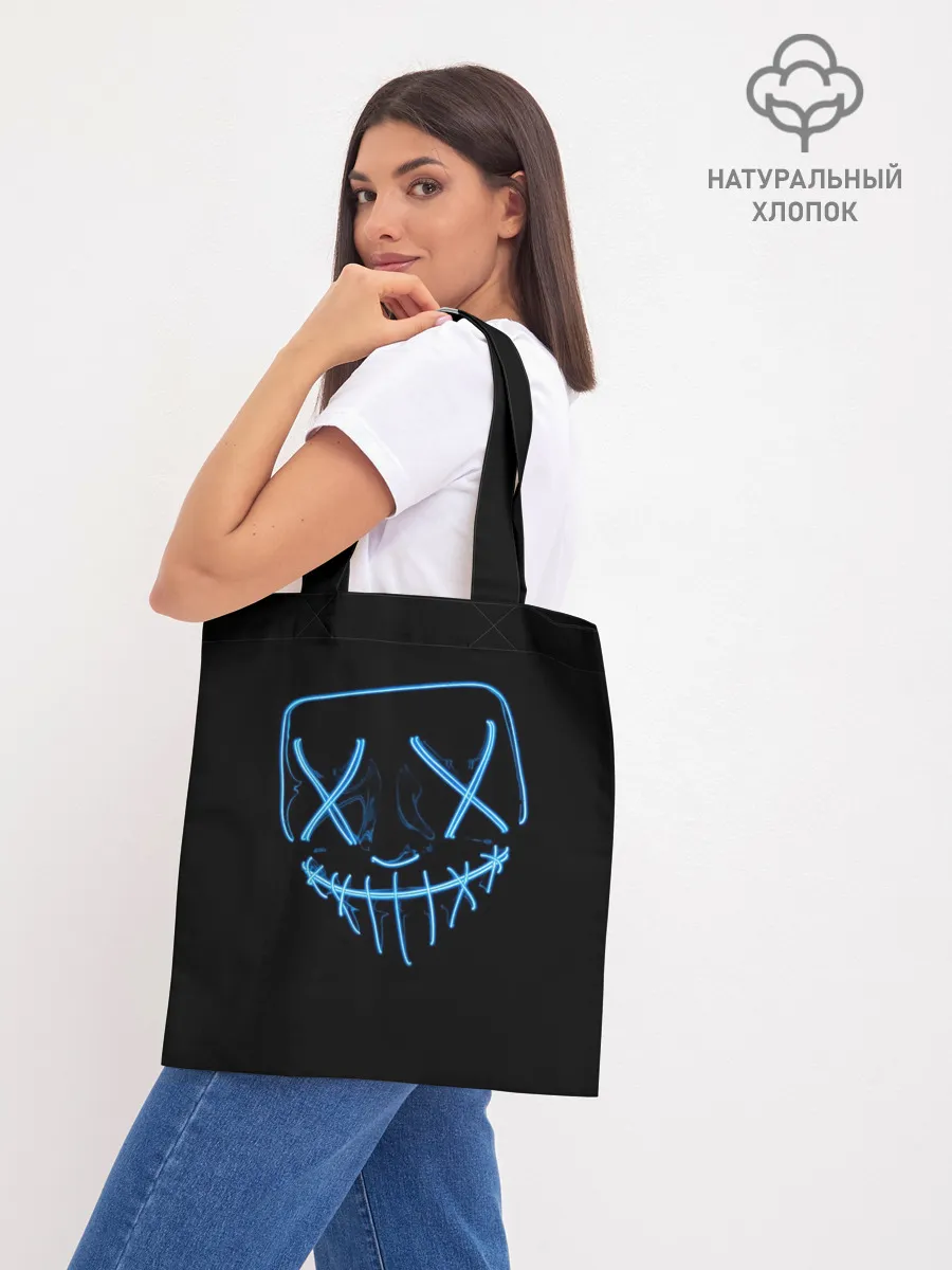 Шоппер база / Неоновая маска Хэллоуина